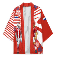 Personalized Paraguay Football Kimono Lion Eagle Mascot Floral