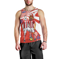 Personalized Paraguay Football Men Tank Top Lion Eagle Mascot Floral
