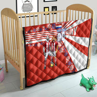 Personalized Paraguay Football Quilt Lion Eagle Mascot Floral