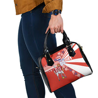 Personalized Paraguay Football Shoulder Handbag Lion Eagle Mascot Floral