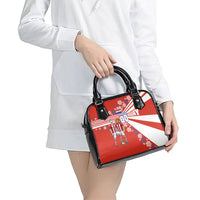Personalized Paraguay Football Shoulder Handbag Lion Eagle Mascot Floral