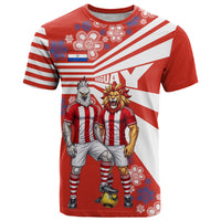 Personalized Paraguay Football T Shirt Lion Eagle Mascot Floral