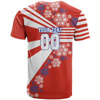 Personalized Paraguay Football T Shirt Lion Eagle Mascot Floral