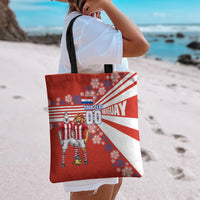 Personalized Paraguay Football Tote Bag Lion Eagle Mascot Floral