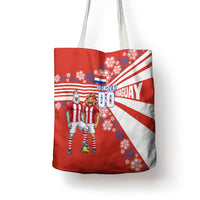 Personalized Paraguay Football Tote Bag Lion Eagle Mascot Floral