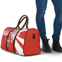 Personalized Paraguay Football Travel Bag Lion Eagle Mascot Floral