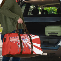 Personalized Paraguay Football Travel Bag Lion Eagle Mascot Floral