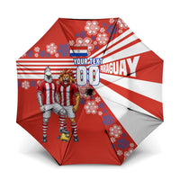 Personalized Paraguay Football Umbrella Lion Eagle Mascot Floral