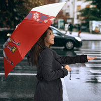Personalized Paraguay Football Umbrella Lion Eagle Mascot Floral