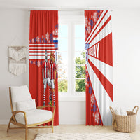 Personalized Paraguay Football Window Curtain Lion Eagle Mascot Floral