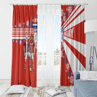 Personalized Paraguay Football Window Curtain Lion Eagle Mascot Floral