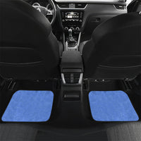 Personalized Uruguay Soccer Southern Lapwing Car Mats Uruguayan Football Blue Topographic Pattern