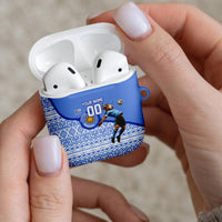Personalized Uruguay Soccer Champions AirPods Case Uruguayan Football Sun Of May Bull Mascot
