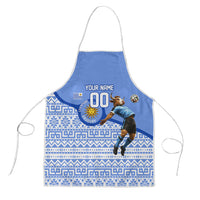 Personalized Uruguay Soccer Champions Apron Uruguayan Football Sun Of May Bull Mascot