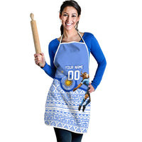 Personalized Uruguay Soccer Champions Apron Uruguayan Football Sun Of May Bull Mascot