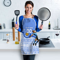 Personalized Uruguay Soccer Champions Apron Uruguayan Football Sun Of May Bull Mascot