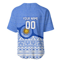 Personalized Uruguay Soccer Champions Baseball Jersey Uruguayan Football Sun Of May Bull Mascot