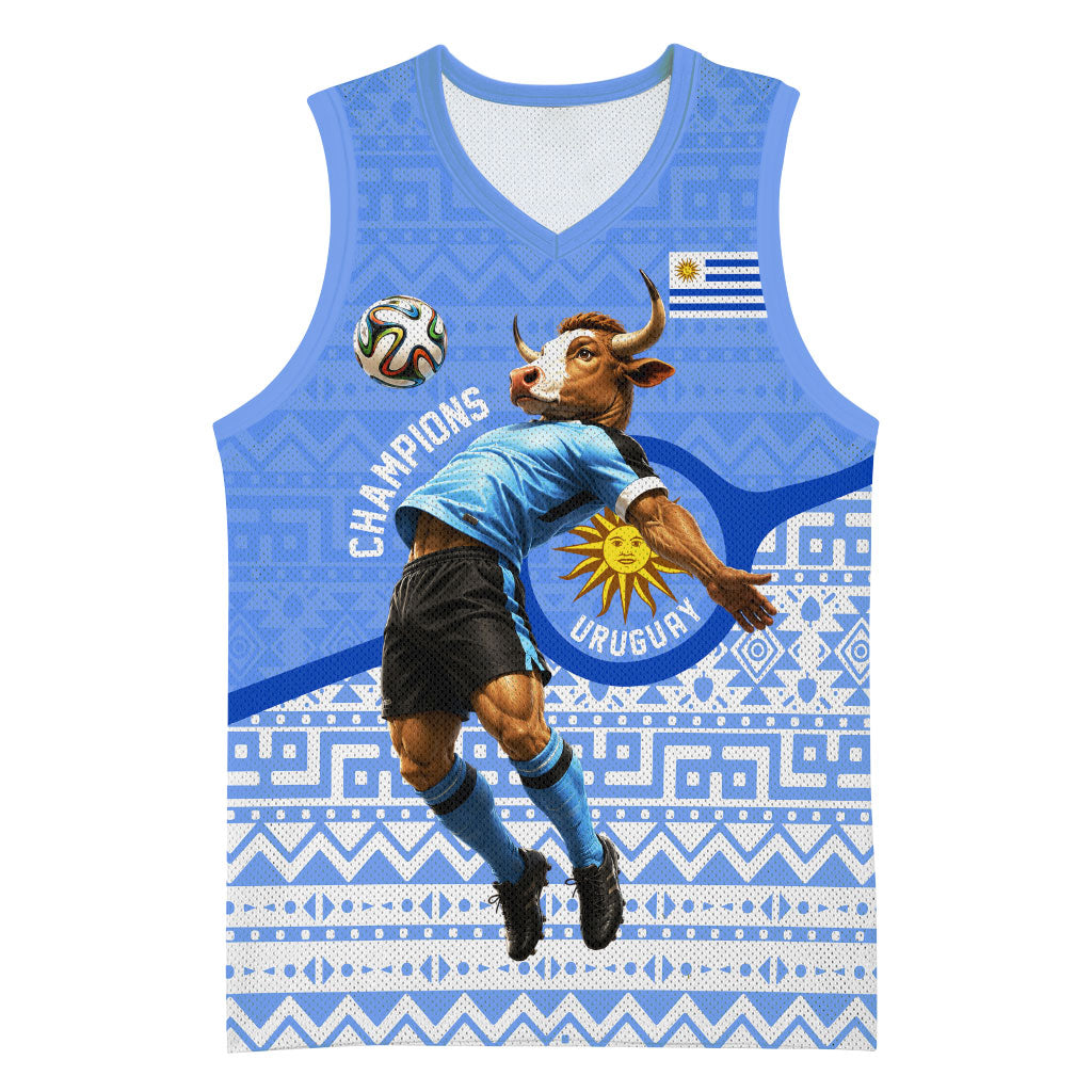 Personalized Uruguay Soccer Champions Basketball Jersey Uruguayan Football Sun Of May Bull Mascot