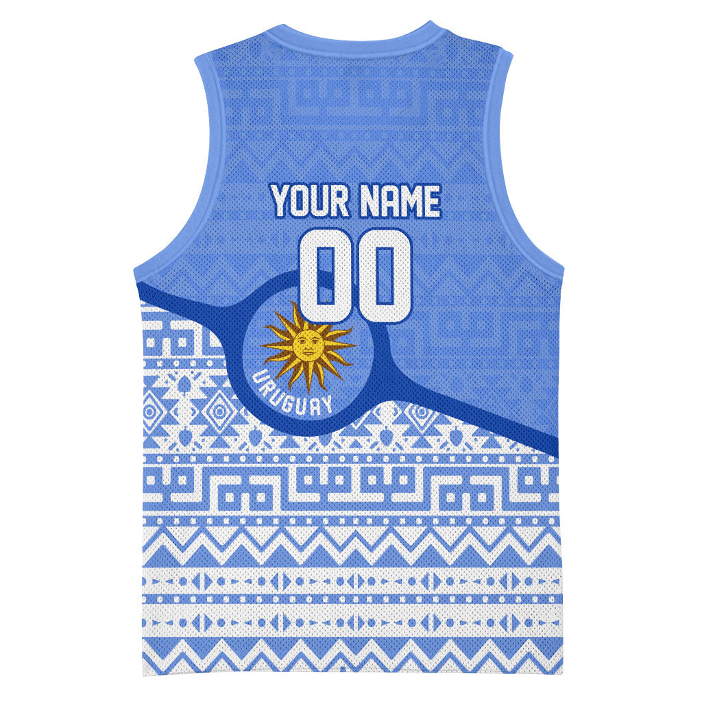Personalized Uruguay Soccer Champions Basketball Jersey Uruguayan Football Sun Of May Bull Mascot
