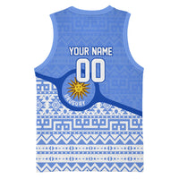 Personalized Uruguay Soccer Champions Basketball Jersey Uruguayan Football Sun Of May Bull Mascot