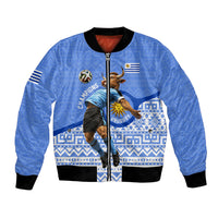 Personalized Uruguay Soccer Champions Bomber Jacket Uruguayan Football Sun Of May Bull Mascot