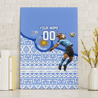 Personalized Uruguay Soccer Champions Canvas Wall Art Uruguayan Football Sun Of May Bull Mascot