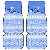 Personalized Uruguay Soccer Champions Car Mats Uruguayan Football Sun Of May Bull Mascot