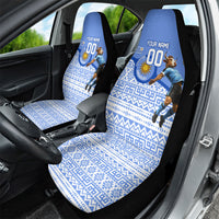 Personalized Uruguay Soccer Champions Car Seat Cover Uruguayan Football Sun Of May Bull Mascot