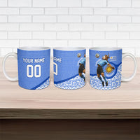 Personalized Uruguay Soccer Champions Ceramic Mug Uruguayan Football Sun Of May Bull Mascot