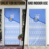Personalized Uruguay Soccer Champions Door Cover Uruguayan Football Sun Of May Bull Mascot