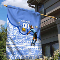 Personalized Uruguay Soccer Champions Garden Flag Uruguayan Football Sun Of May Bull Mascot