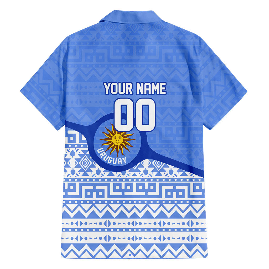 Personalized Uruguay Soccer Champions Hawaiian Shirt Uruguayan Football Sun Of May Bull Mascot