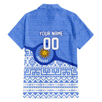 Personalized Uruguay Soccer Champions Hawaiian Shirt Uruguayan Football Sun Of May Bull Mascot