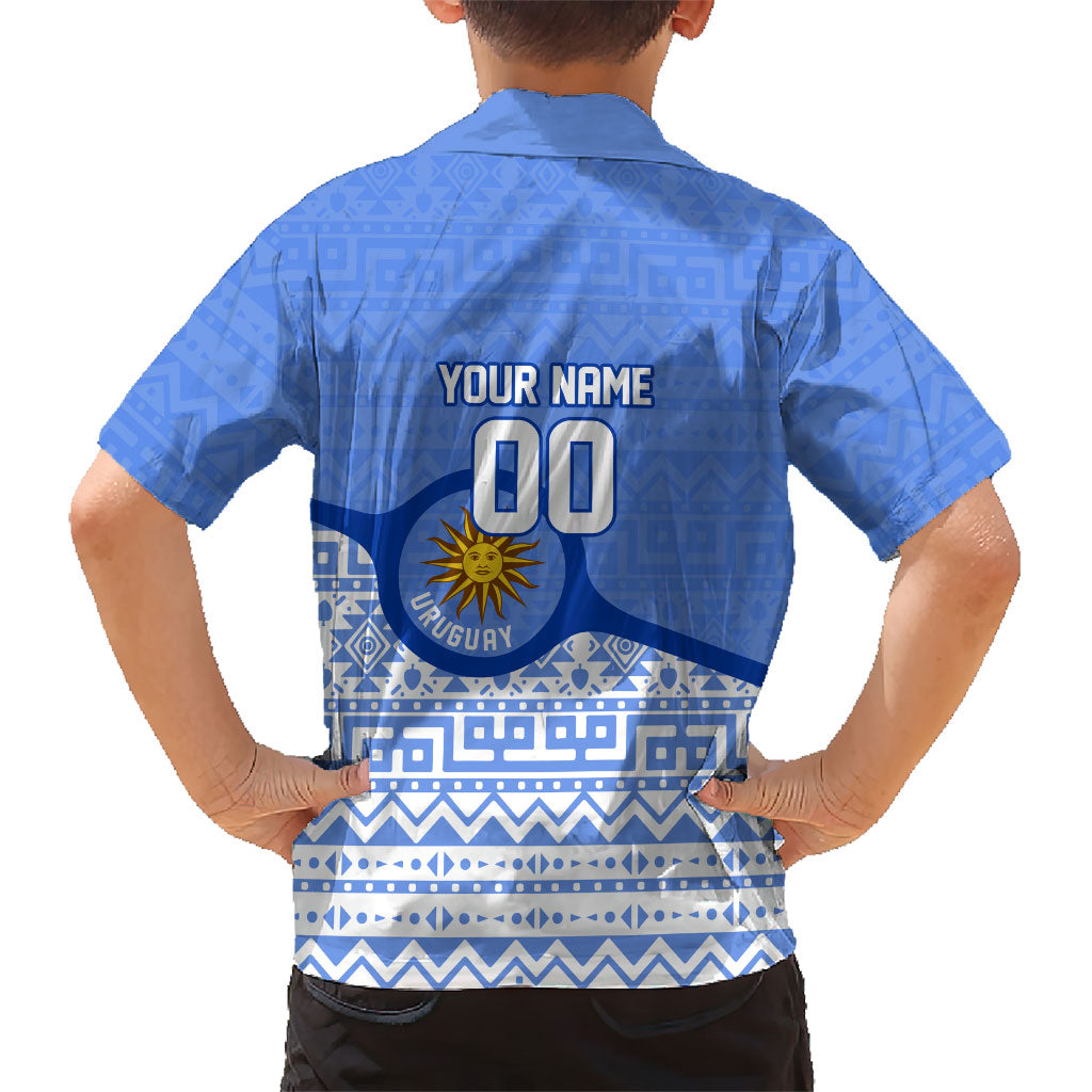 Personalized Uruguay Soccer Champions Hawaiian Shirt Uruguayan Football Sun Of May Bull Mascot