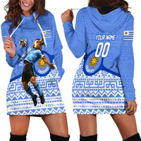 Personalized Uruguay Soccer Champions Hoodie Dress Uruguayan Football Sun Of May Bull Mascot