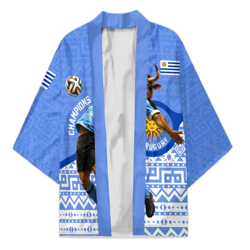 Personalized Uruguay Soccer Champions Kimono Uruguayan Football Sun Of May Bull Mascot