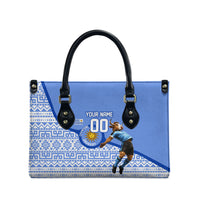 Personalized Uruguay Soccer Champions Leather Bag Uruguayan Football Sun Of May Bull Mascot