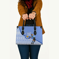 Personalized Uruguay Soccer Champions Leather Bag Uruguayan Football Sun Of May Bull Mascot