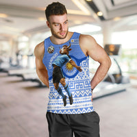 Personalized Uruguay Soccer Champions Men Tank Top Uruguayan Football Sun Of May Bull Mascot