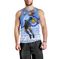Personalized Uruguay Soccer Champions Men Tank Top Uruguayan Football Sun Of May Bull Mascot