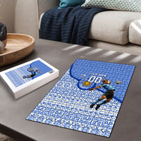Personalized Uruguay Soccer Champions Puzzle Uruguayan Football Sun Of May Bull Mascot