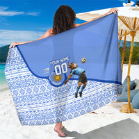Personalized Uruguay Soccer Champions Sarong Uruguayan Football Sun Of May Bull Mascot