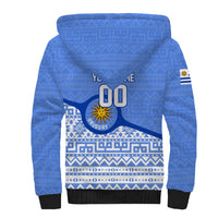 Personalized Uruguay Soccer Champions Sherpa Hoodie Uruguayan Football Sun Of May Bull Mascot