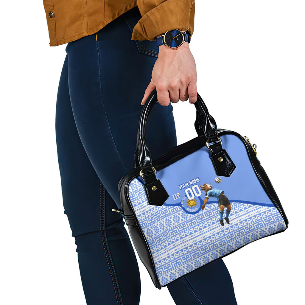 Personalized Uruguay Soccer Champions Shoulder Handbag Uruguayan Football Sun Of May Bull Mascot