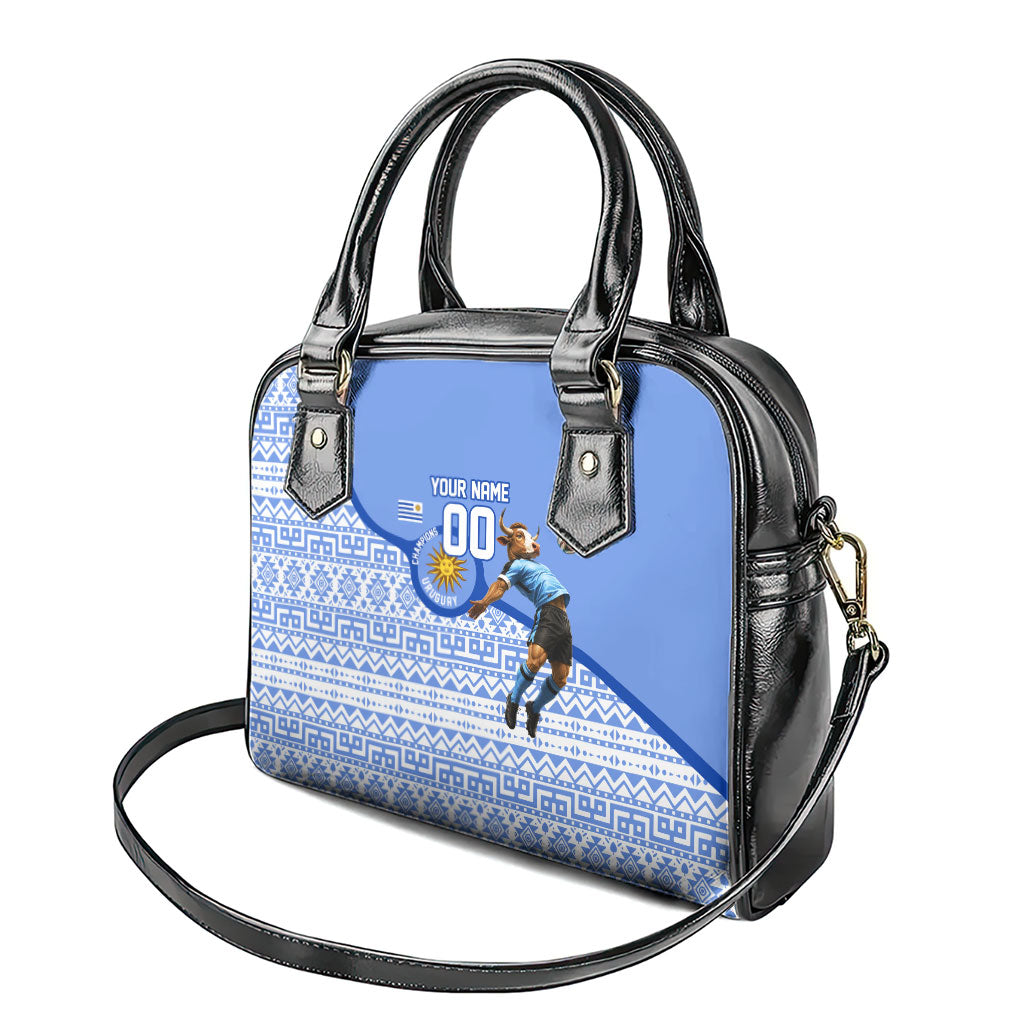 Personalized Uruguay Soccer Champions Shoulder Handbag Uruguayan Football Sun Of May Bull Mascot