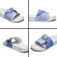 Personalized Uruguay Soccer Champions Slide Sandals Uruguayan Football Sun Of May Bull Mascot