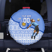 Personalized Uruguay Soccer Champions Spare Tire Cover Uruguayan Football Sun Of May Bull Mascot