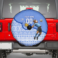 Personalized Uruguay Soccer Champions Spare Tire Cover Uruguayan Football Sun Of May Bull Mascot