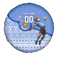 Personalized Uruguay Soccer Champions Spare Tire Cover Uruguayan Football Sun Of May Bull Mascot