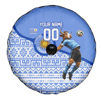 Personalized Uruguay Soccer Champions Spare Tire Cover Uruguayan Football Sun Of May Bull Mascot